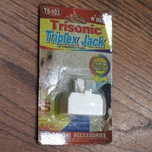 NEW IN PACKAGE! TRISONIC TRIPLEX & 5 MODULAR JACKS